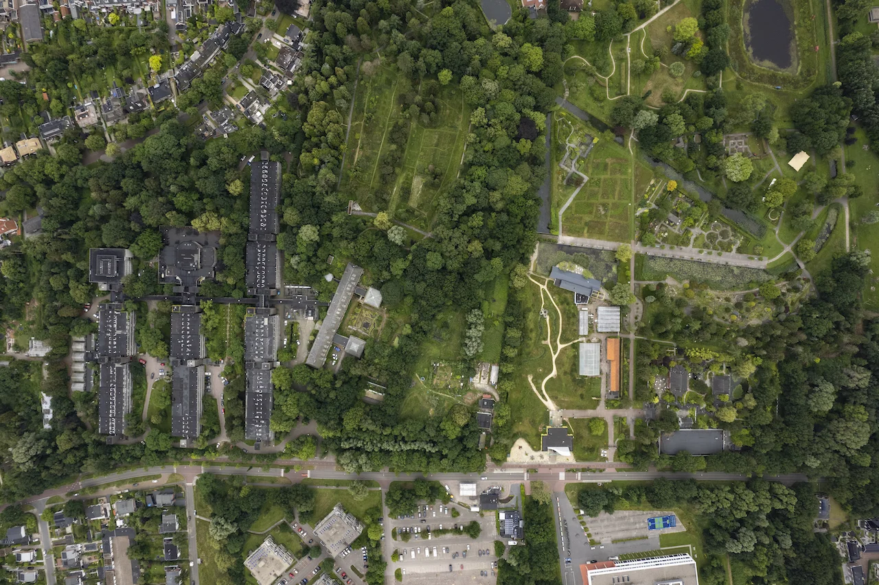 Hortus en biotoop drone foto kopie